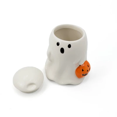 Novelty Ceramic Vessels Ghost With Lid - Bullseye's Playground™ 4 Novelty Ceramic Vessels Ghost With Lid - Bullseye's Playground™ - Image 2