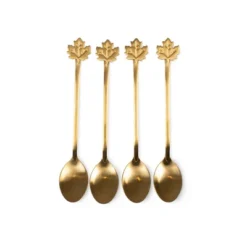 4pk Novelty Stir Spoons Leaf - Bullseye's Playground™