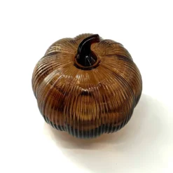 Glass LED Pumpkins Brown - Bullseye's Playground™