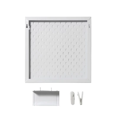 Peg Board Organizer With Accessories White - Bullseye's Playground™ 3 Peg Board Organizer With Accessories White - Bullseye's Playground™