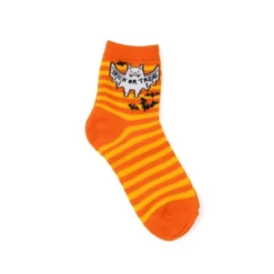 Kids' Halloween Socks Orange Stripe - Bullseye's Playground™
