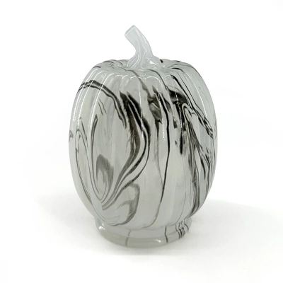 Glass Marble Pumpkins Black - Bullseye's Playground™ 4 Glass Marble Pumpkins Black - Bullseye's Playground™ - Image 2