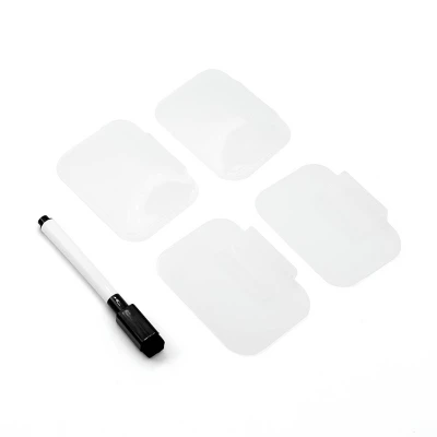 Dry Erase Clips Frosted Clear - Bullseye's Playground™ 3 Dry Erase Clips Frosted Clear - Bullseye's Playground™
