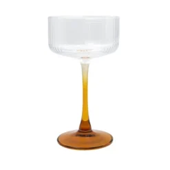 8.2 Fl Oz Ribbed Coupe Glasses Amber - Bullseye's Playground™ -Bullseye Shop GUEST f691dc94 af10 427a 986a 1aad9e798162