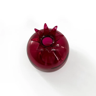 Novelty Glass Bud Vase Burgundy - Bullseye's Playground™ 4 Novelty Glass Bud Vase Burgundy - Bullseye's Playground™ - Image 2