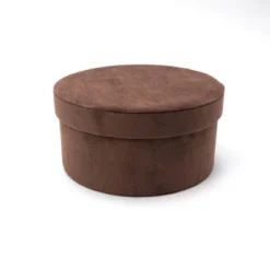 Large Velvet Storage Box Brown - Bullseye's Playground™